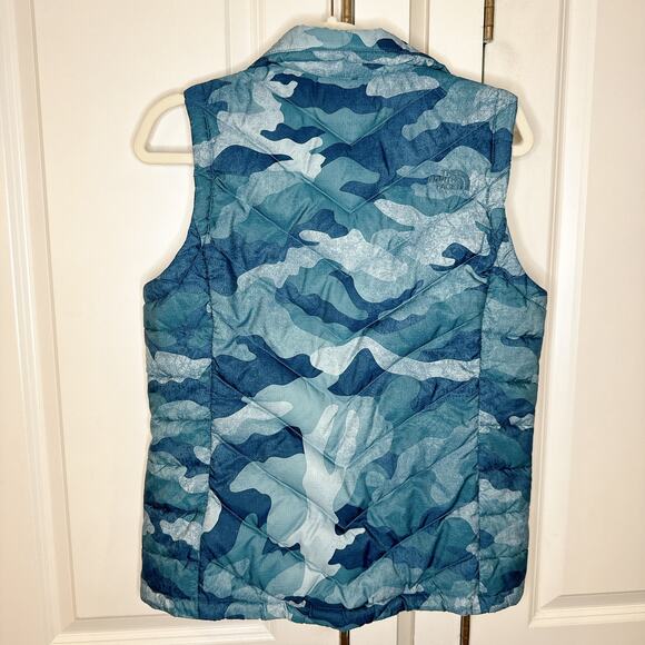 THE NORTH FACE Alpz 2.0 Down Puffer Vest Mallard Blue Camouflage | Medium - Picture 9 of 13